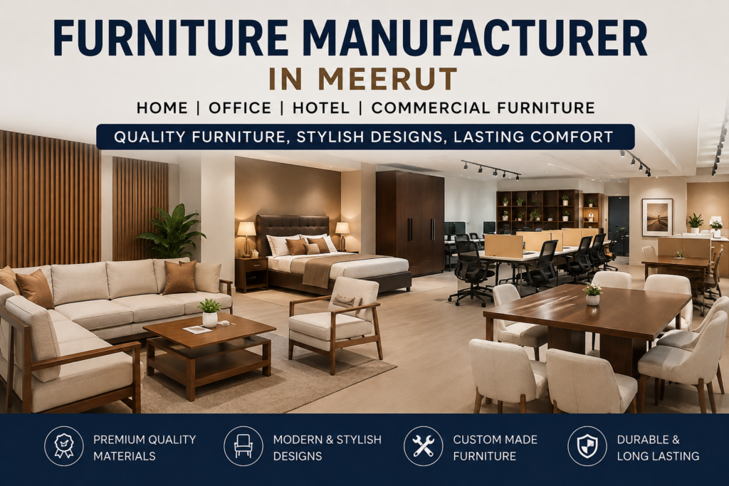 Furniture Manufacturer in Meerut for Home, Office, Hotel and Commercial Furniture